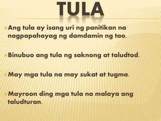 tula na may 8 pantig bawat taludtod brainly|Tula na may 2 saknong, 8 pantig ang bawat taludtod.